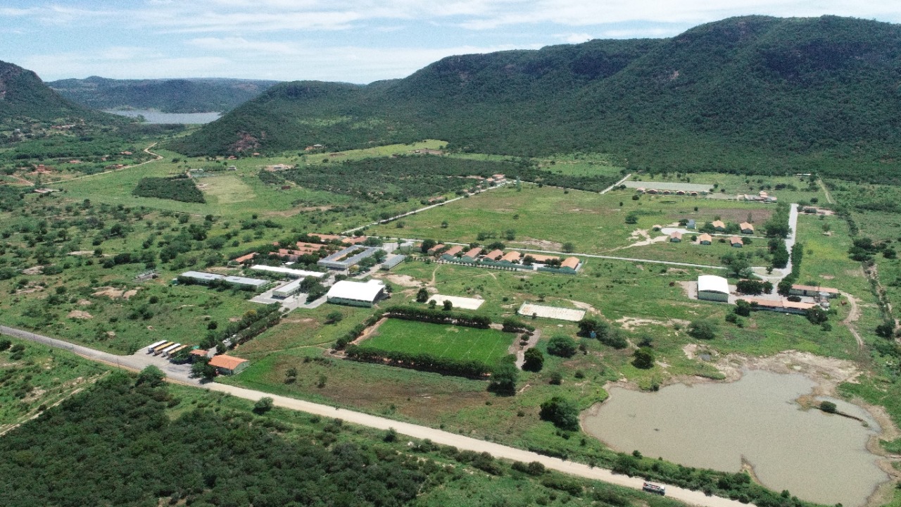 Imagem aérea do Instituto Federal Baiano - Campus Guanambi 